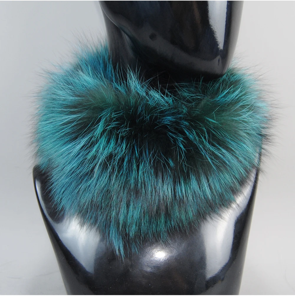 2026 Real Fox Fur Scarf Fur Headband Women Winter Ring Fox Fur Scarves Luxury Neck Warmer Good Elastic 100% Natural Fur Mufflers