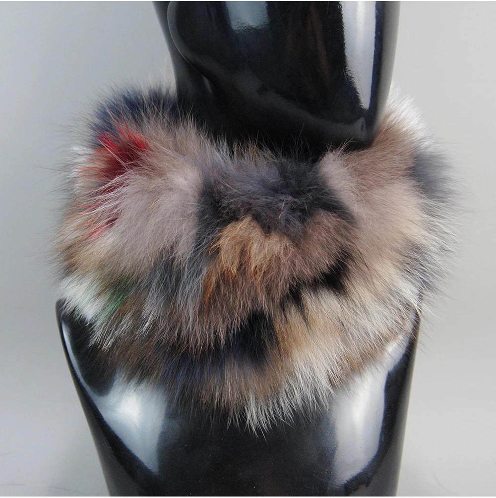 2026 Real Fox Fur Scarf Fur Headband Women Winter Ring Fox Fur Scarves Luxury Neck Warmer Good Elastic 100% Natural Fur Mufflers