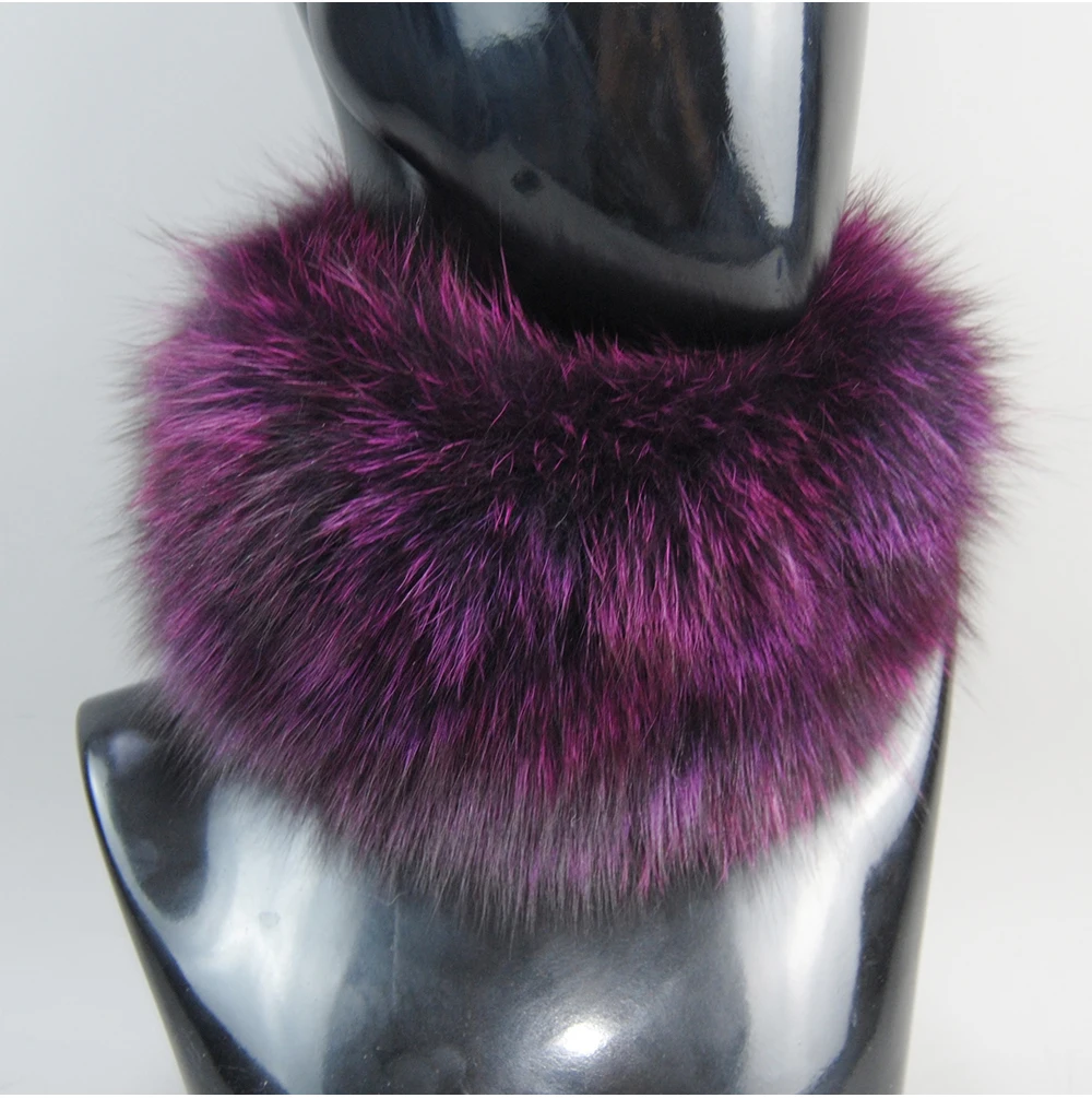 2026 Real Fox Fur Scarf Fur Headband Women Winter Ring Fox Fur Scarves Luxury Neck Warmer Good Elastic 100% Natural Fur Mufflers
