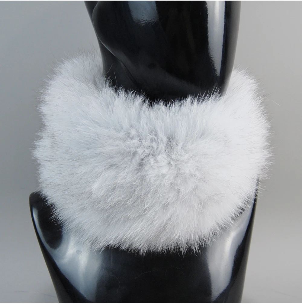 2026 Real Fox Fur Scarf Fur Headband Women Winter Ring Fox Fur Scarves Luxury Neck Warmer Good Elastic 100% Natural Fur Mufflers