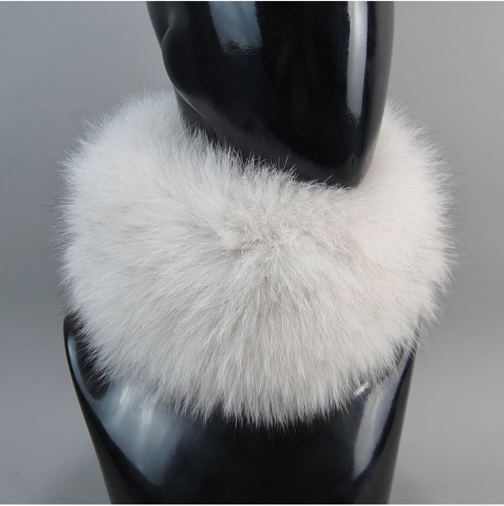 2026 Real Fox Fur Scarf Fur Headband Women Winter Ring Fox Fur Scarves Luxury Neck Warmer Good Elastic 100% Natural Fur Mufflers