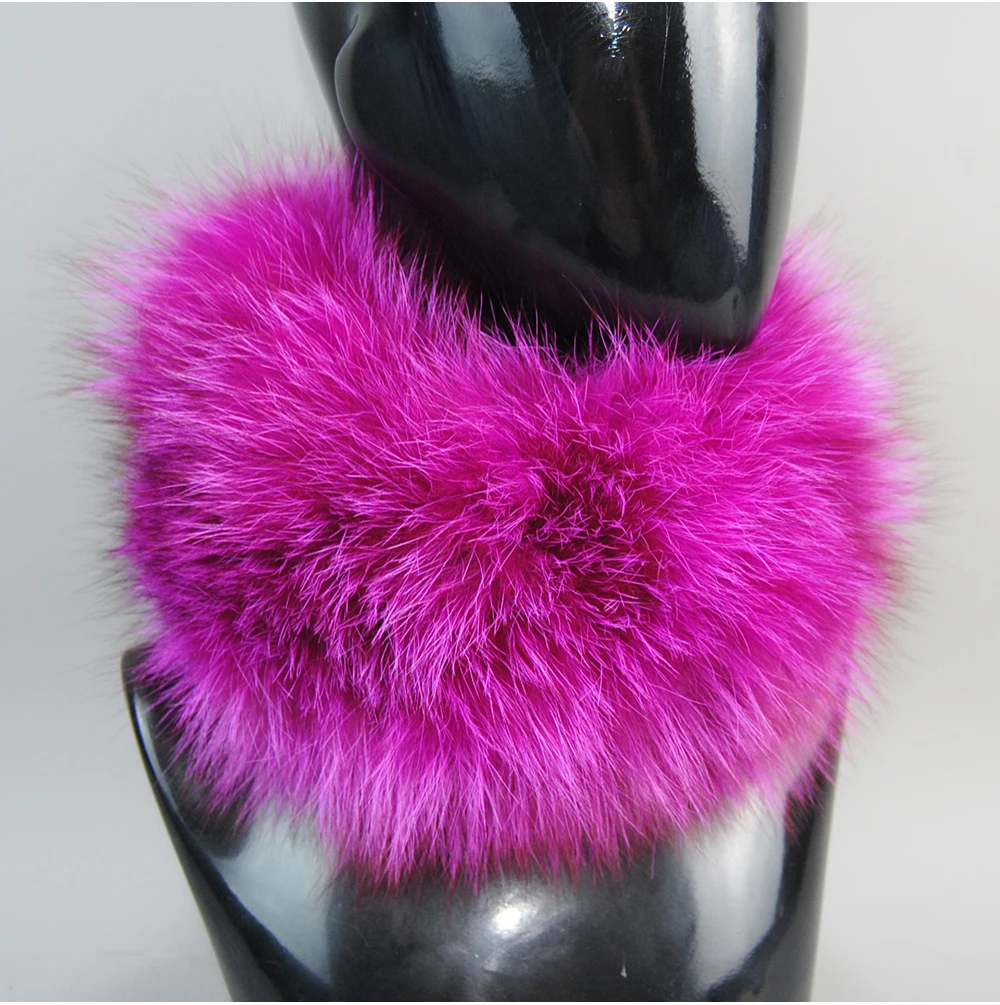 2026 Real Fox Fur Scarf Fur Headband Women Winter Ring Fox Fur Scarves Luxury Neck Warmer Good Elastic 100% Natural Fur Mufflers