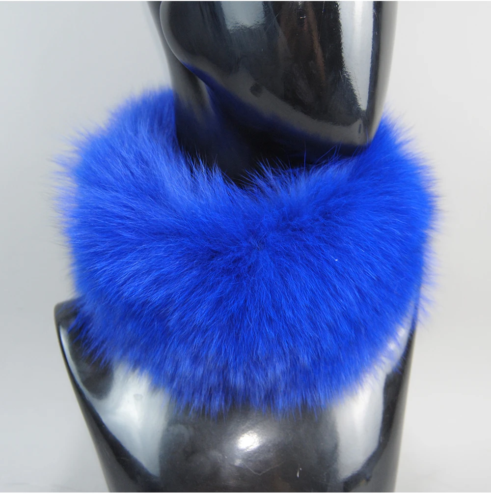 2026 Real Fox Fur Scarf Fur Headband Women Winter Ring Fox Fur Scarves Luxury Neck Warmer Good Elastic 100% Natural Fur Mufflers
