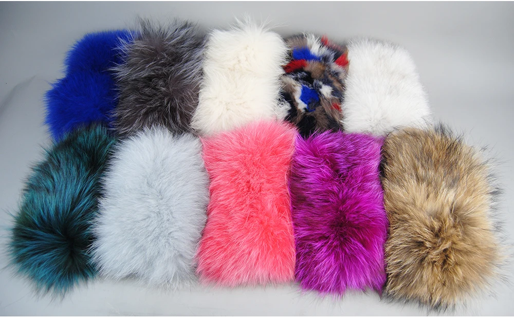 2026 Real Fox Fur Scarf Fur Headband Women Winter Ring Fox Fur Scarves Luxury Neck Warmer Good Elastic 100% Natural Fur Mufflers