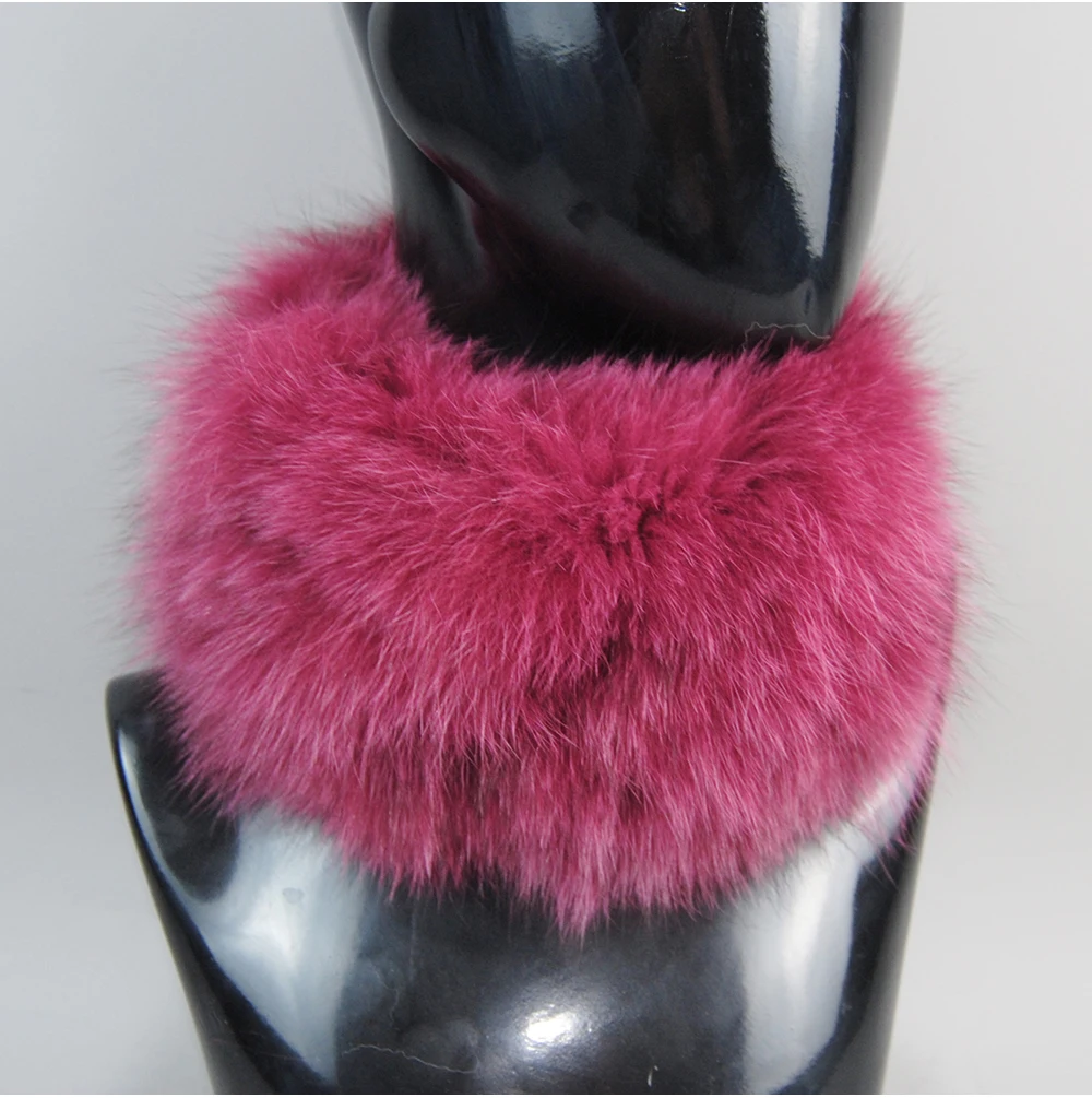 2026 Real Fox Fur Scarf Fur Headband Women Winter Ring Fox Fur Scarves Luxury Neck Warmer Good Elastic 100% Natural Fur Mufflers