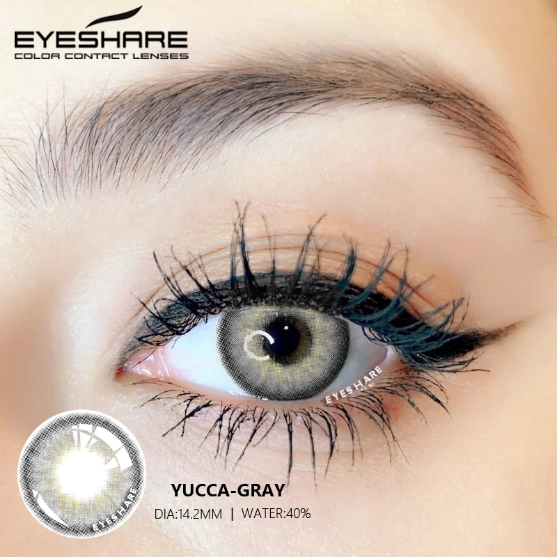 EYESHARE 2PCS/Pair Fashion Natural Color Contact Lens Eye Colored Lenses Contacts Beauty Equipment