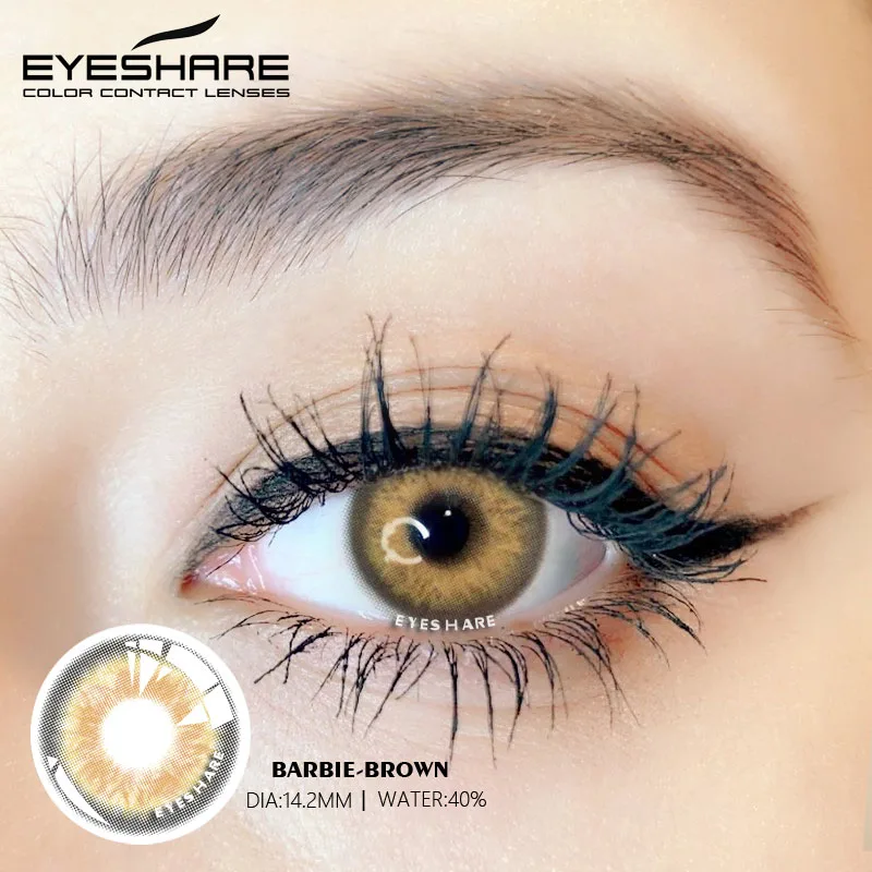 EYESHARE 2PCS/Pair Fashion Natural Color Contact Lens Eye Colored Lenses Contacts Beauty Equipment
