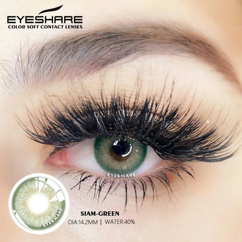 EYESHARE 2PCS/Pair Fashion Natural Color Contact Lens Eye Colored Lenses Contacts Beauty Equipment