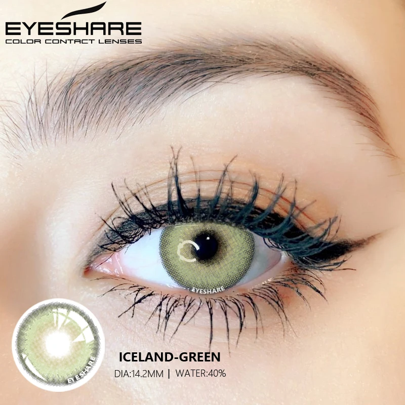 EYESHARE 2PCS/Pair Fashion Natural Color Contact Lens Eye Colored Lenses Contacts Beauty Equipment