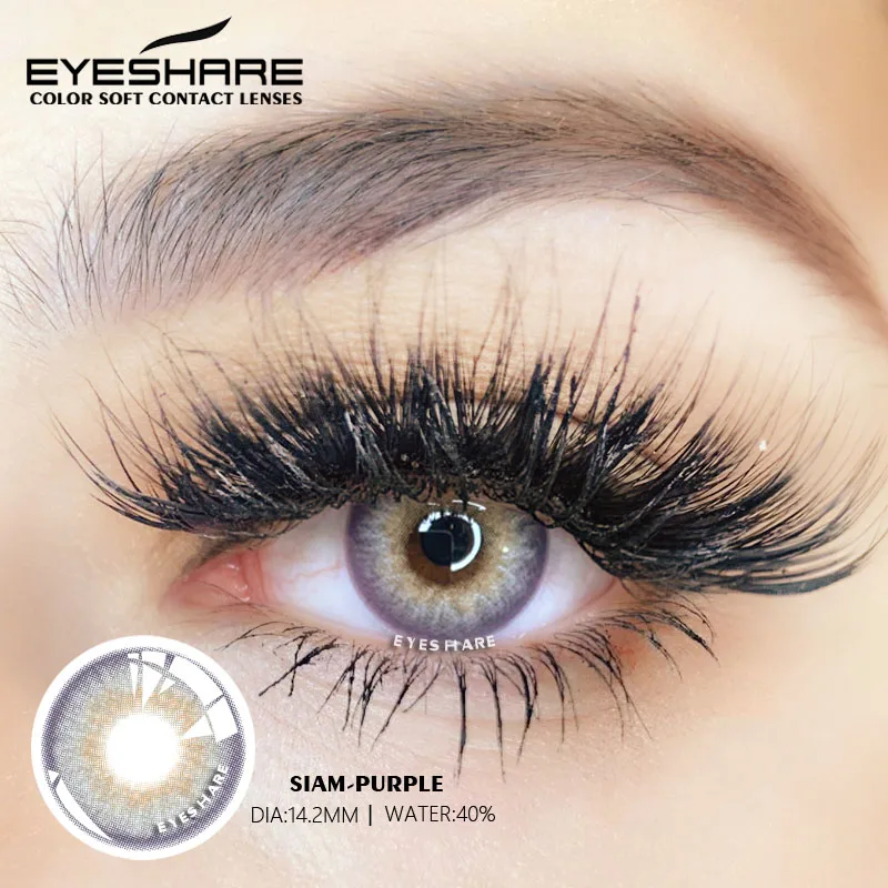 EYESHARE 2PCS/Pair Fashion Natural Color Contact Lens Eye Colored Lenses Contacts Beauty Equipment
