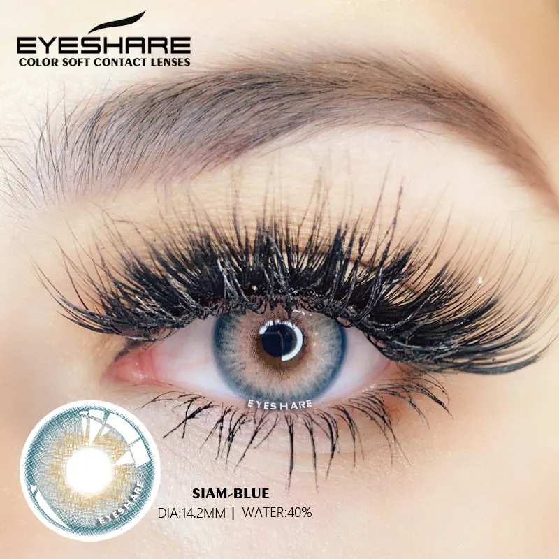 EYESHARE 2PCS/Pair Fashion Natural Color Contact Lens Eye Colored Lenses Contacts Beauty Equipment