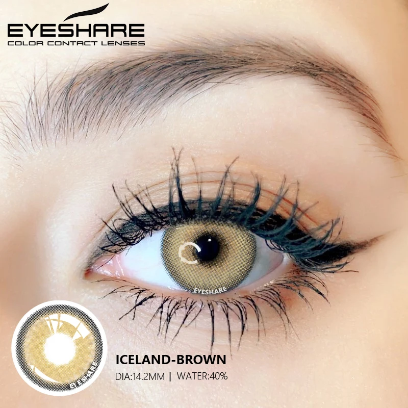 EYESHARE 2PCS/Pair Fashion Natural Color Contact Lens Eye Colored Lenses Contacts Beauty Equipment