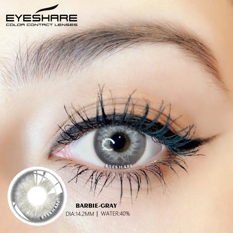 EYESHARE 2PCS/Pair Fashion Natural Color Contact Lens Eye Colored Lenses Contacts Beauty Equipment