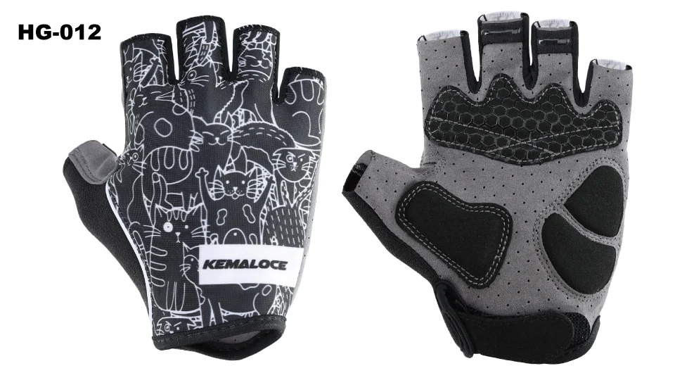 KEMALOCE Cycling Gloves Men Women Road Racing Half Finger Summer Mittens Non-Slip Reflective Outdoor Sport Adult MTB Bike Glove