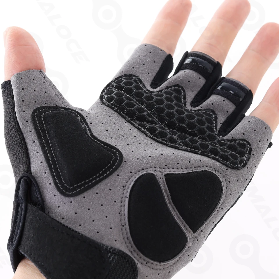 KEMALOCE Cycling Gloves Men Women Road Racing Half Finger Summer Mittens Non-Slip Reflective Outdoor Sport Adult MTB Bike Glove