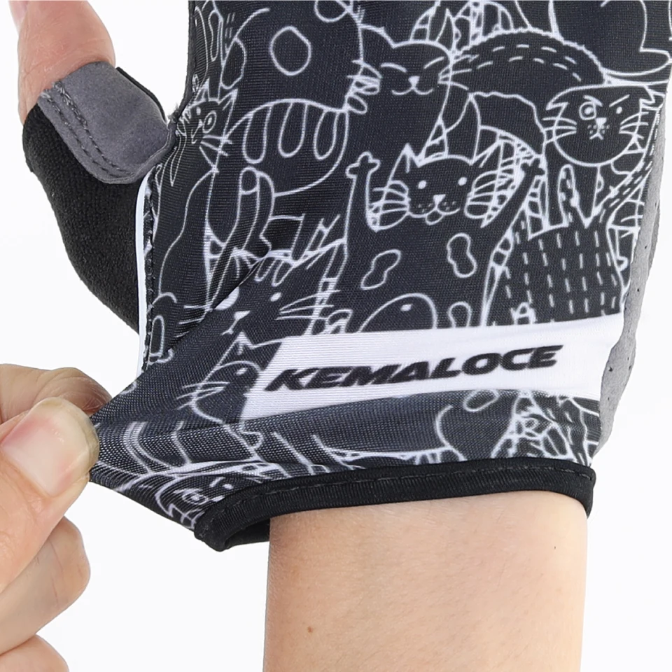 KEMALOCE Cycling Gloves Men Women Road Racing Half Finger Summer Mittens Non-Slip Reflective Outdoor Sport Adult MTB Bike Glove