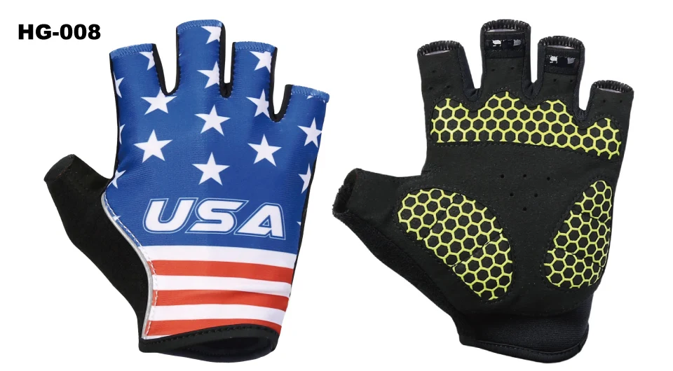 KEMALOCE Cycling Gloves Men Women Road Racing Half Finger Summer Mittens Non-Slip Reflective Outdoor Sport Adult MTB Bike Glove