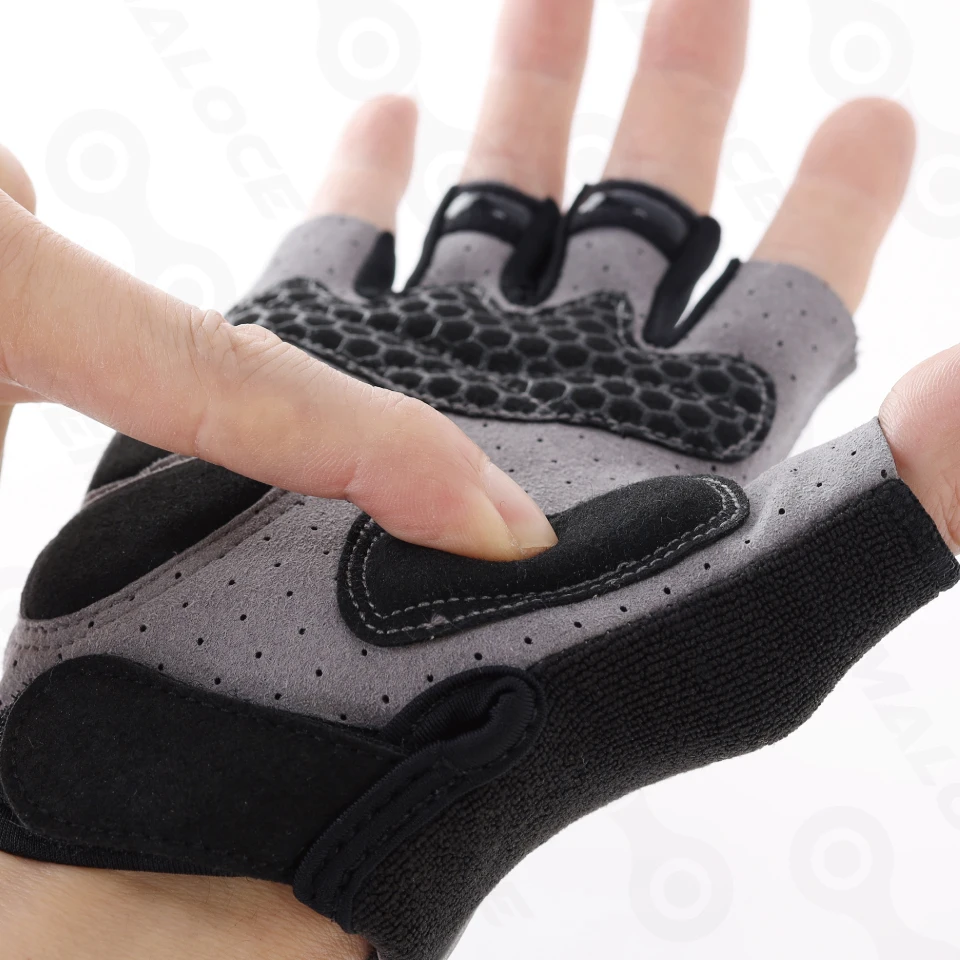 KEMALOCE Cycling Gloves Men Women Road Racing Half Finger Summer Mittens Non-Slip Reflective Outdoor Sport Adult MTB Bike Glove