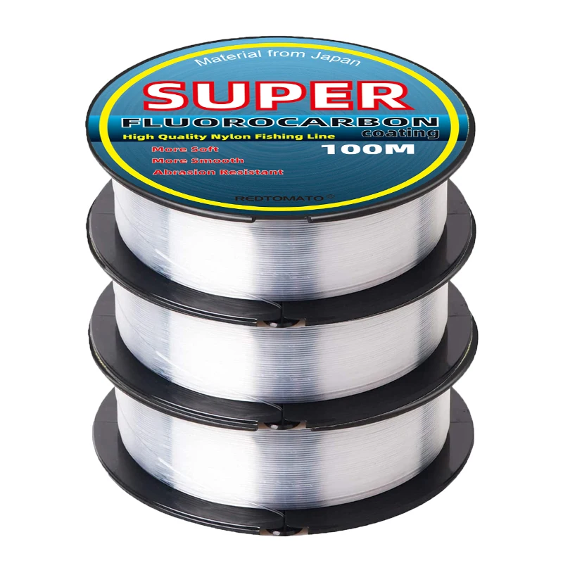 100m Super Strong Nylon Fishing Line Monofilament Fluorocarbon Coated Line Casting Lure Carp Fishing Accessories 0.14mm-0.70mm
