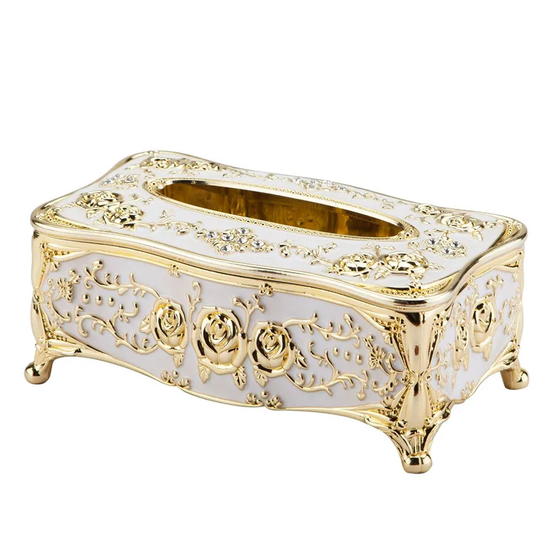 European-style tissue box_creative acrylic retro living room kitchen drawer box_hotel KTV bathroom bar storage box