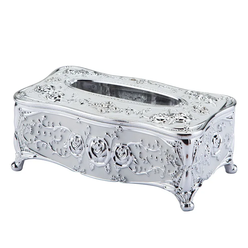 European-style tissue box_creative acrylic retro living room kitchen drawer box_hotel KTV bathroom bar storage box