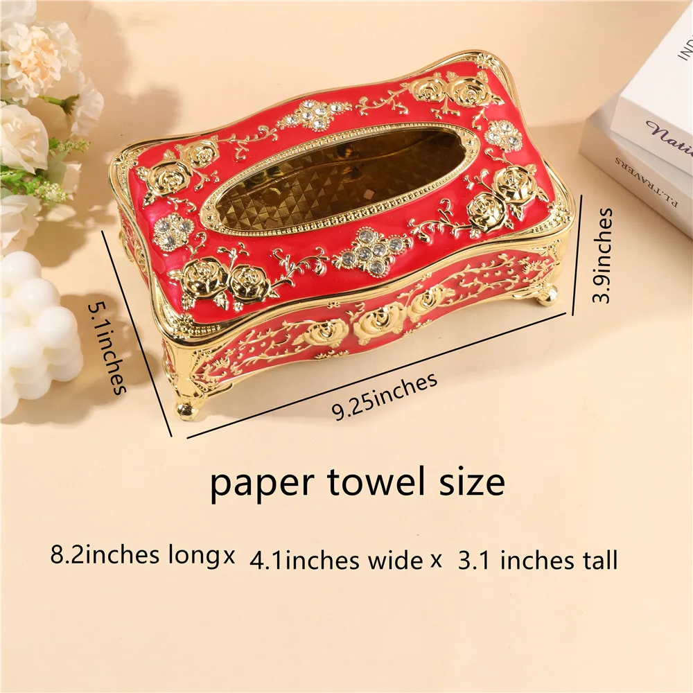 European-style tissue box_creative acrylic retro living room kitchen drawer box_hotel KTV bathroom bar storage box