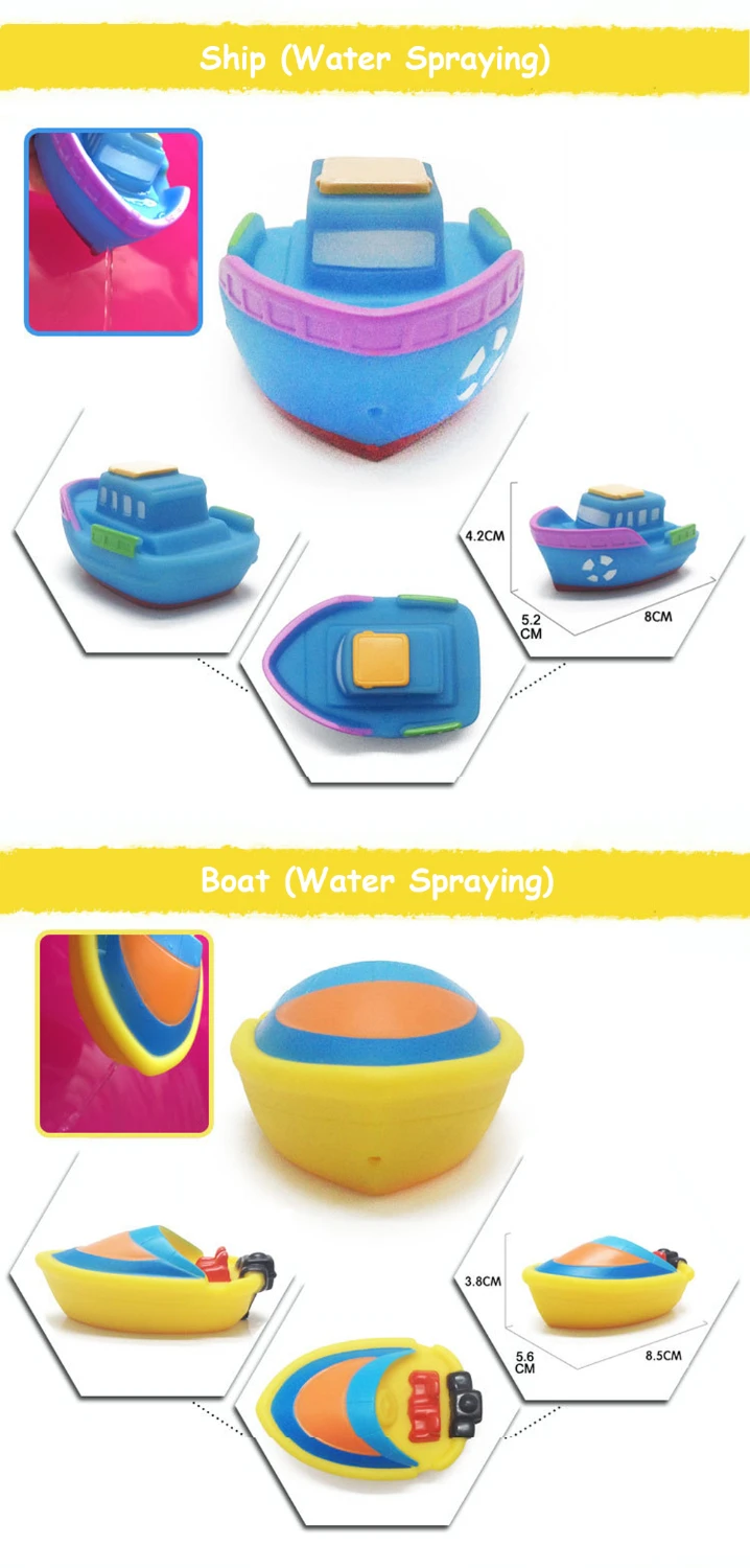 Water Toys Cartoon Classic Shower Bath Toy Cars Train Boats Bathroom Swimming Bathing Shower Educational Toys For Kids Gift