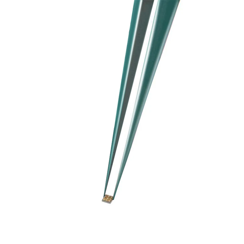 2UUL Titanium Alloy Tweezers BGA IC Chip Flying Wire Repair Forceps Motherboard Precise Electronics Green Tweezers