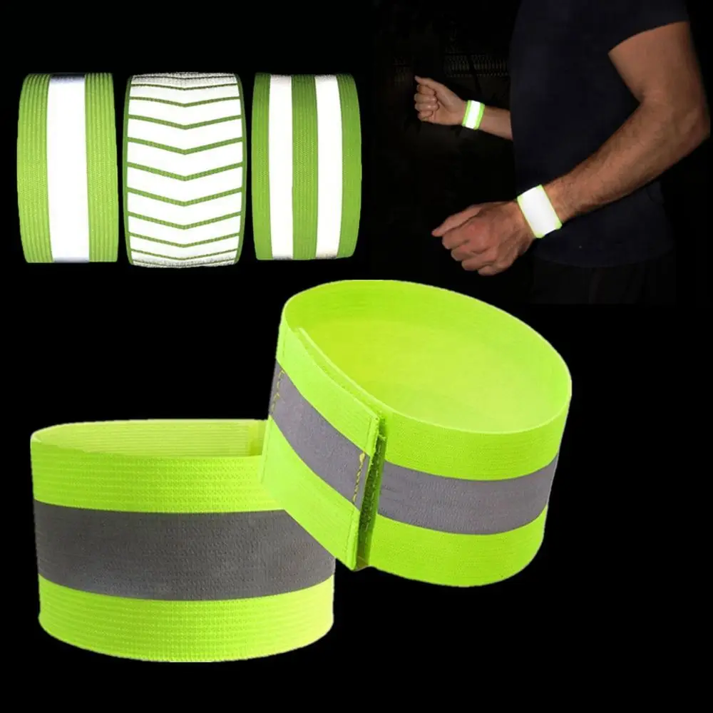 Bind Strap Outdoor Running Reflector Wristband Bike Safety Alert Cycling Reflective Strips Warning Armband Sport Tape