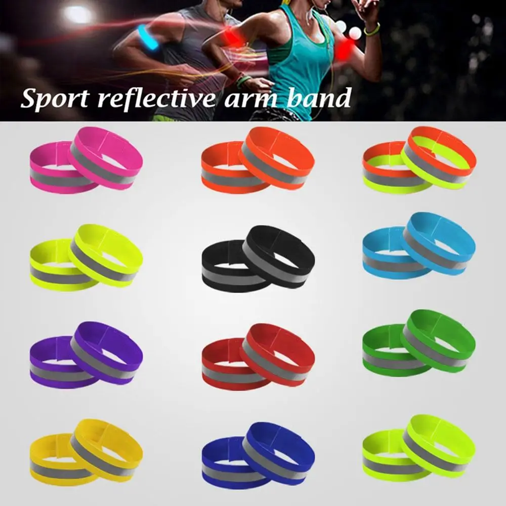 Bind Strap Outdoor Running Reflector Wristband Bike Safety Alert Cycling Reflective Strips Warning Armband Sport Tape