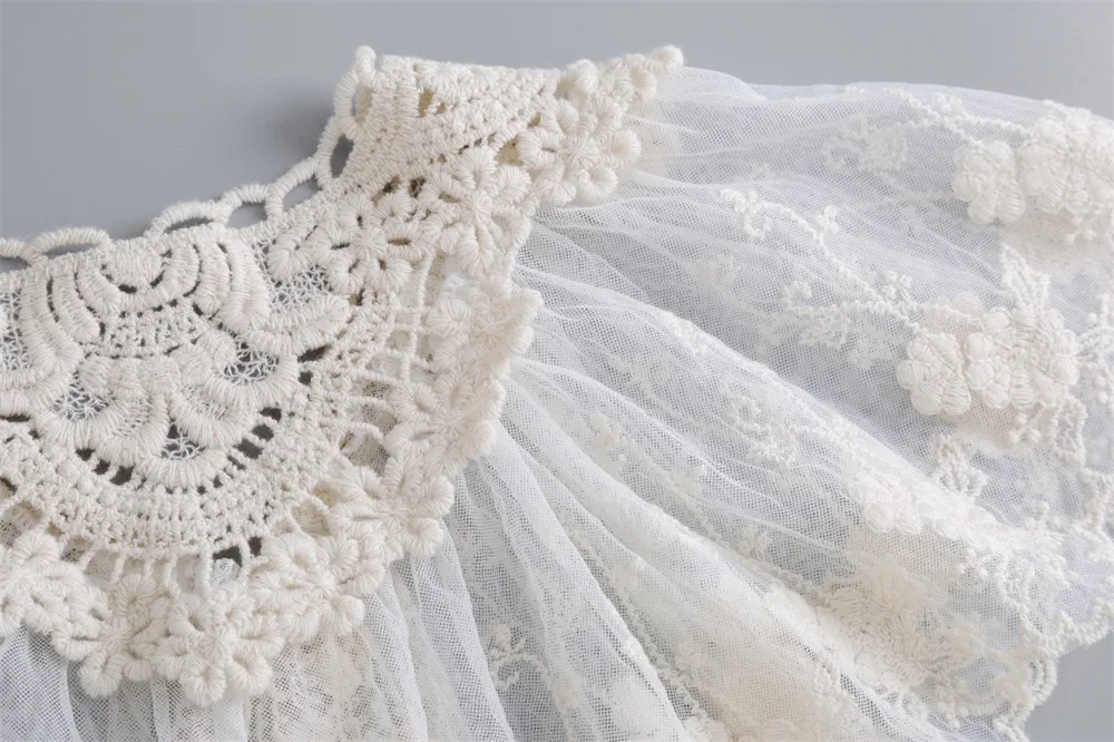 Sweet Lace Embroidered Fake Collar Shawl Blouse Decoration Detachable Collar Women's Shirt Dress False Collar Top Accessories