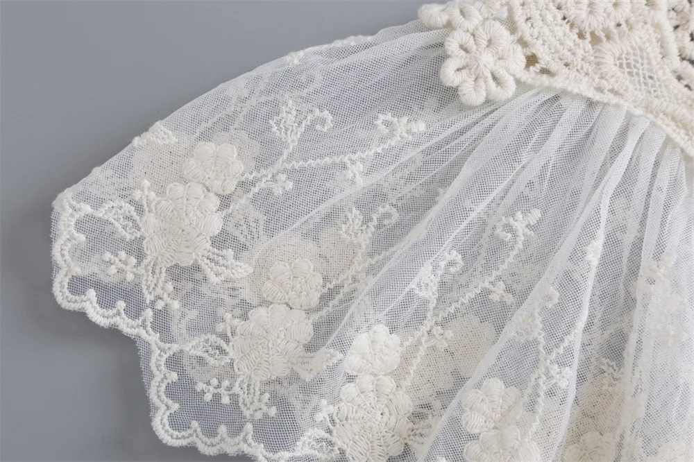 Sweet Lace Embroidered Fake Collar Shawl Blouse Decoration Detachable Collar Women's Shirt Dress False Collar Top Accessories