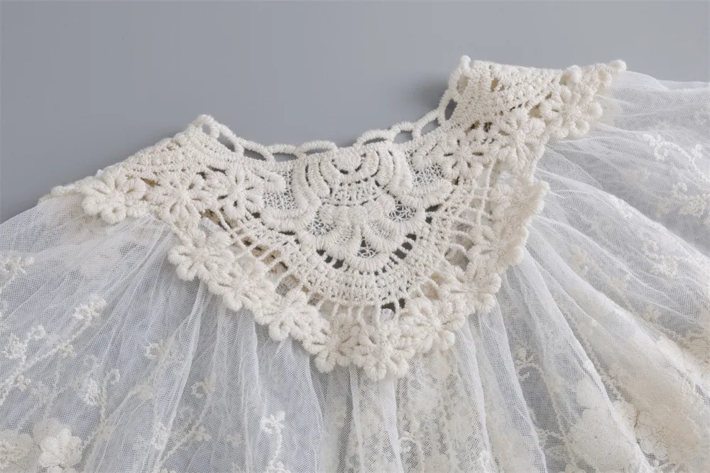 Sweet Lace Embroidered Fake Collar Shawl Blouse Decoration Detachable Collar Women's Shirt Dress False Collar Top Accessories