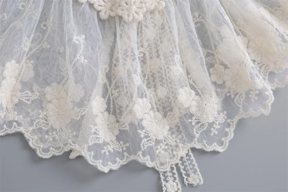 Sweet Lace Embroidered Fake Collar Shawl Blouse Decoration Detachable Collar Women's Shirt Dress False Collar Top Accessories