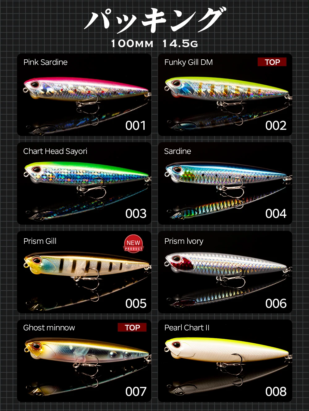 Hunthouse REALIS Pencil Fishing Bait 65mm/5.5g 100mm/14.5g Topwater Crankbait Pesca Artificial Lure Stickbait For Bass LW510