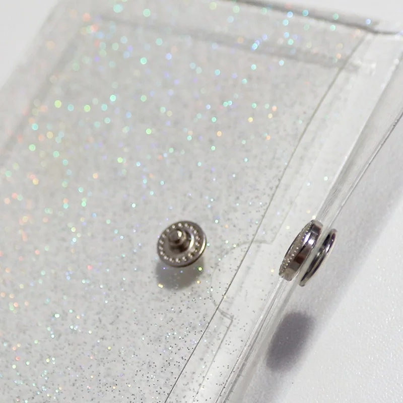 Women's Credit Card Holder Wallet Fashion Transparent Waterproof Pvc Business Card Purse Men Id Card Wallet Girl Coin Purse Bag