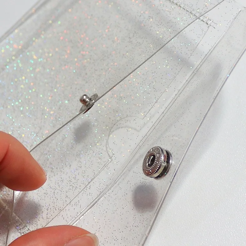 Women's Credit Card Holder Wallet Fashion Transparent Waterproof Pvc Business Card Purse Men Id Card Wallet Girl Coin Purse Bag