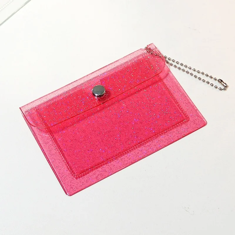 Women's Credit Card Holder Wallet Fashion Transparent Waterproof Pvc Business Card Purse Men Id Card Wallet Girl Coin Purse Bag