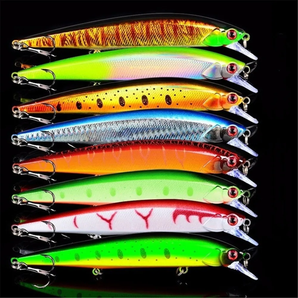 1Pcs Lifelike Wobbler Fishing Lure 3D Eyes 14cm/18.5g Minnow Artificial Hard Bait Fishing Tackle Floating Lure with 6# Hooks