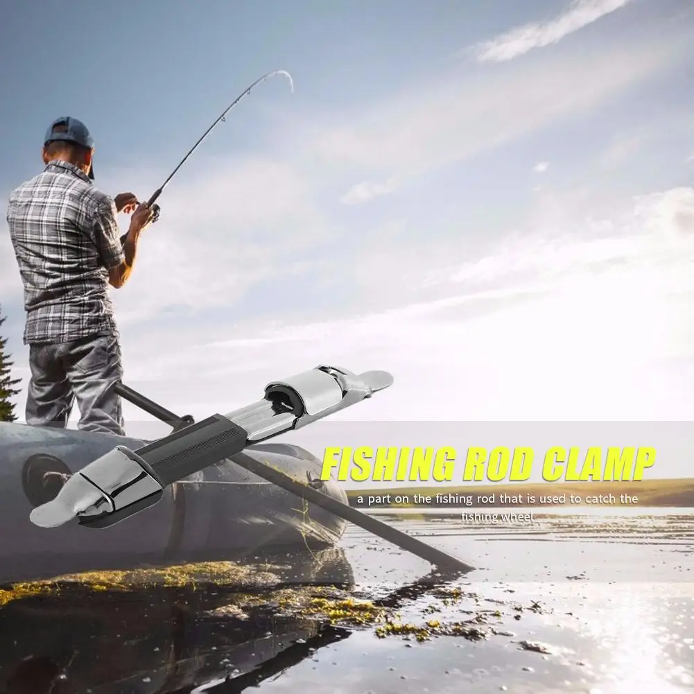 Fishing Reel Seat Deck Rod Clip Holder Fishing Tool Stainless Steel Seat Fishing Rod Clip Wheel Reel Holder Fishing Tackle Pesca