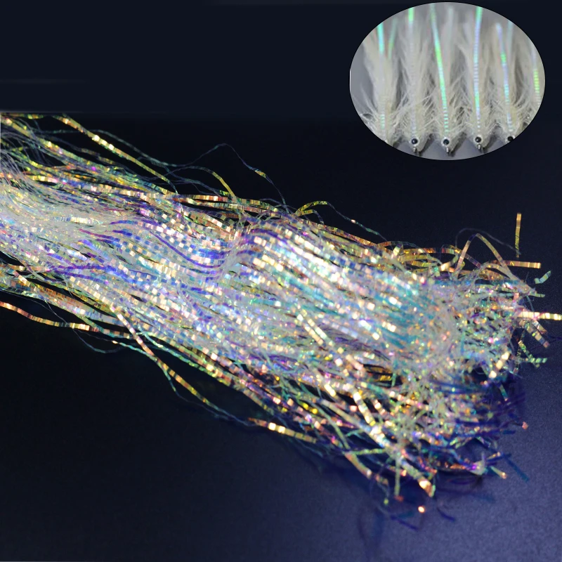 Royal Sissi 1pack Fly Tying Lateral Scale Strands Saltwater Flashbou Bucktail Spinnerbait Fishing Lure Bass Fly Tying Materials