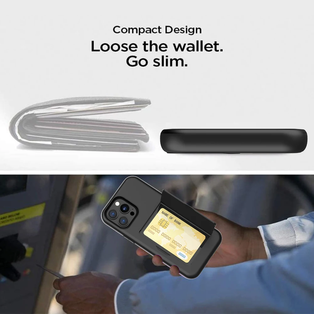 Credit Card Protective Wallets Case For iPhone 18 Pro 15 14 13 12 17 Pro Max for iPhone 16 Pro Max XR XS SE 2020 Cover