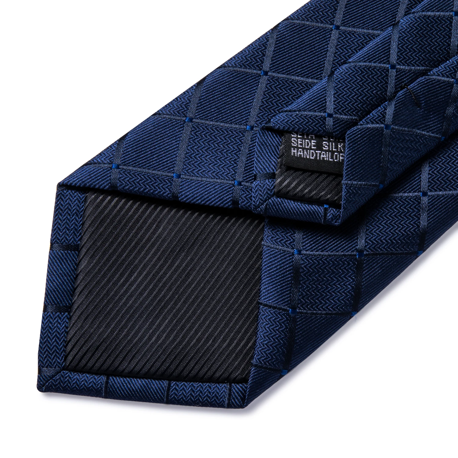 Blue Red Black Plaid Fashion Brand Men's Ties Set Luxury Wedding Neck Tie Pocket Square Cufflinks Gift For Men Dropshipping