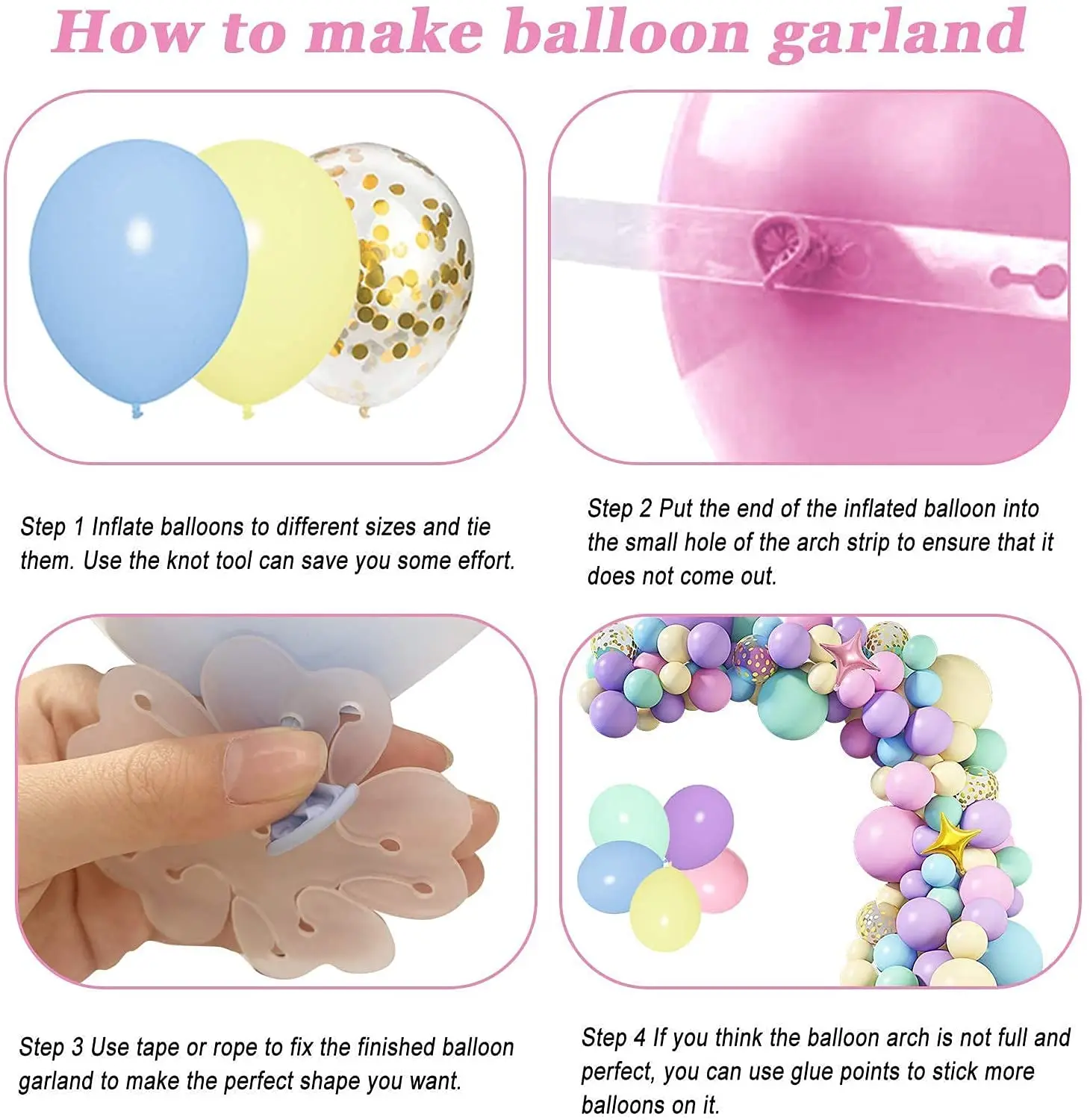 147Pcs Unicorn Birthday Balloons Arch Garland Kit Happy Birthday Banner for Girls Unicorn Birthday Party Decorations Baby Shower