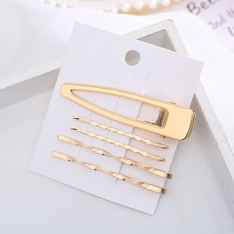 2020 New Ins Pearl Hairpins One Character Clip Women Girls Trendy Headwear Barrettes Fashion Hair Accessories Hairgrip Wholesale