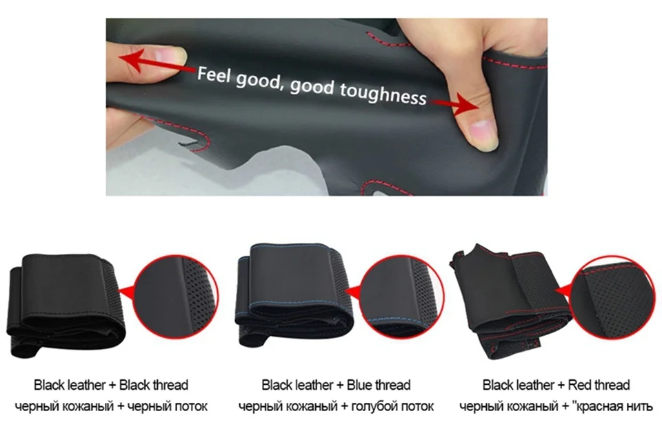 Carbon Fiber Leather Car Steering Wheel Cover For BMW 3 Series E46 2000-2006 5 Series E39 2000-2003 E53 X5 Z3 E36 2000-2002