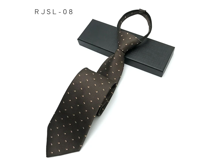 VEEKTIE Brand 8CM Zipper Ties for Men Floral ONEKEY Paisley Formal Retro Vintage Brown Mailard Corbatas Original Gifts Designer