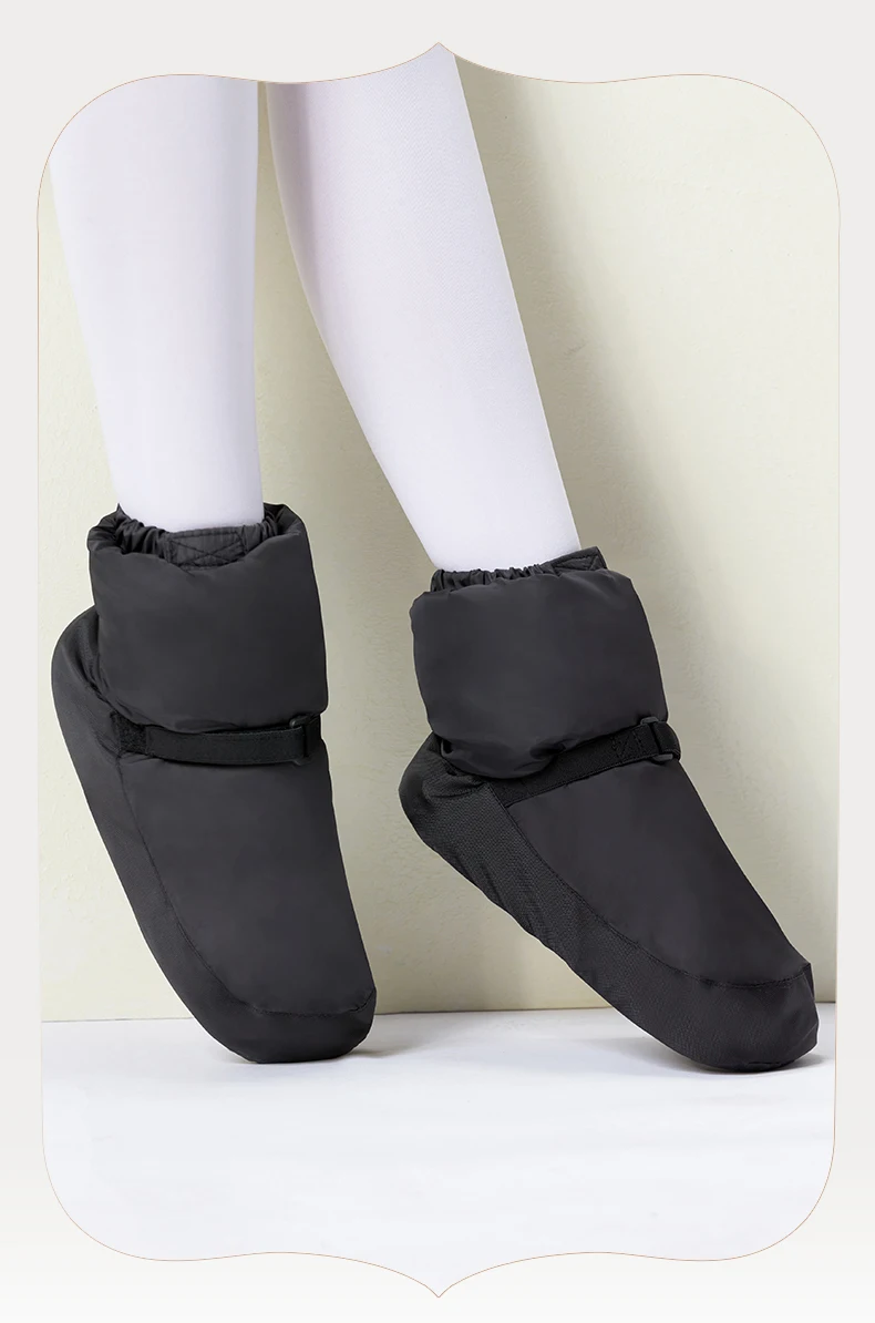 Women Ballet Shoes Warm Up Booties National Dancing Shoes Winter Dance Boots Warm Antiskid Ballerina Boots Training Shoes