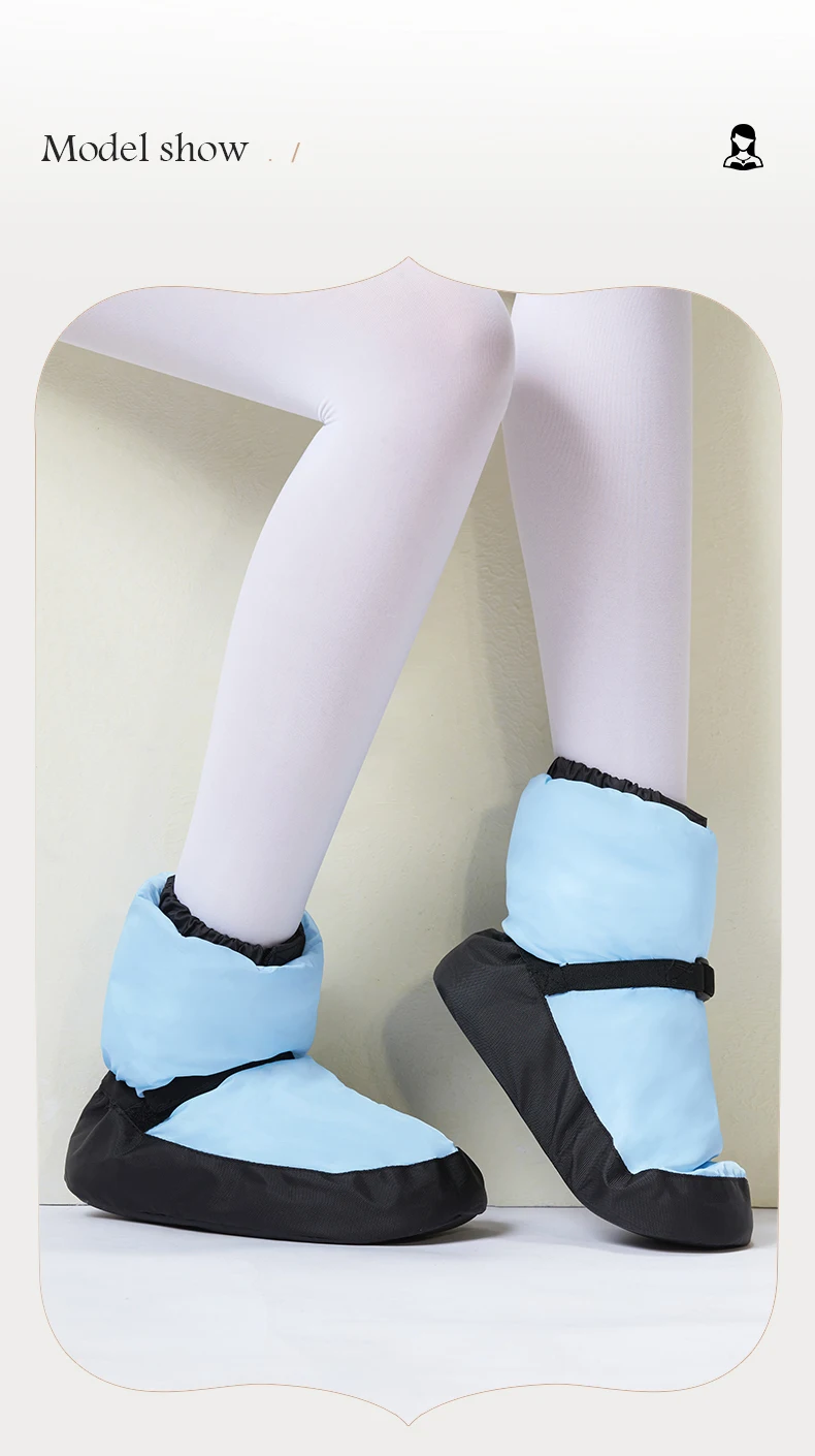 Women Ballet Shoes Warm Up Booties National Dancing Shoes Winter Dance Boots Warm Antiskid Ballerina Boots Training Shoes