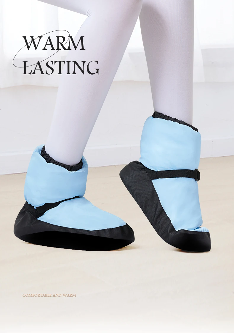 Women Ballet Shoes Warm Up Booties National Dancing Shoes Winter Dance Boots Warm Antiskid Ballerina Boots Training Shoes